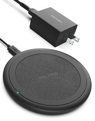 #ad Wireless Charger Qi Fast Charging Pad with Power Adapter for iPhone and Samsung $9.99