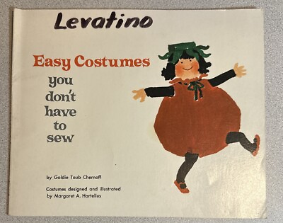 #ad 1975 1st Edition Easy Costumes You Don#x27;t Have to Sew Paperback Goldie T Chernoff $4.95