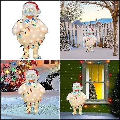 #ad Rudolph Reindeer Christmas Pre Lit Red Nosed 32 Inch Yard Bumble Productworks $29.42