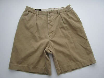 #ad Mens 31 RRL Double RL Ralph Lauren pleated khaki button fly shorts $44.00