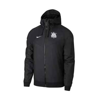 #ad Corinthians Jacket All Weather Windrunner Football Soccer Black 2023 2024 Nike $124.89