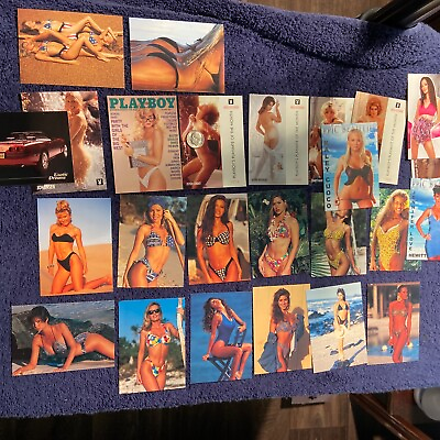 #ad Sexy 25 Trading Card Lot Playboy Benchwarmer Swimwear Illustrated $15.00
