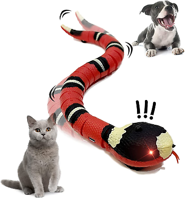 #ad USB Rechargeable Snake Cat Toys Smart Sensing Pet Interactive Toy $16.99