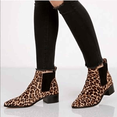 #ad DOLCE VITA womens leopard print calf hair booties boots size 6 $18.90