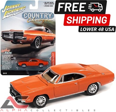 #ad JOHNNY LIGHTNING 1:64 JLSP206 1969 DODGE CONTRY CHARGER R T quot;GENERAL LEE LOOKquot; $14.95