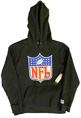 #ad NWT Mens OFFICIAL NFL SHIELD LOGO Comfort SWEATSHIRT HOODIE MEDIUM Licensed $49.99