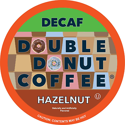 #ad Double Donut Medium Roast Decaf Coffee Pods Mocha Nut Fudge Flavored for Keurig $34.98