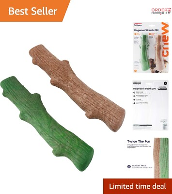 #ad Safe and Durable Dog Chew Toy Large Size Natural Wood amp; Mint Flavor $31.97