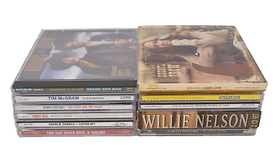 #ad Lot of 11 Country Music CD#x27;s Shania Twain Willie Nelson Vince Gill Tim McGraw $25.19