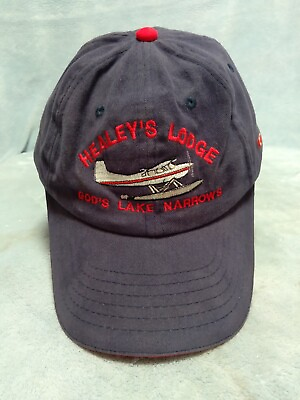 #ad Healey#x27;s Lodge God#x27;s Lake Narrows Hat Cap Canada Vacation AJM Int#x27;l Fishing $21.95