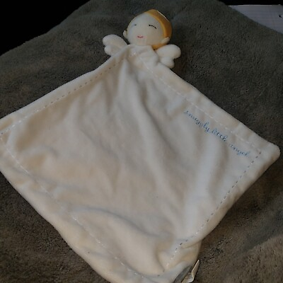 #ad Hallmark Lovey security blanket plush Angel quot;snuggly little angel#x27; white $14.40