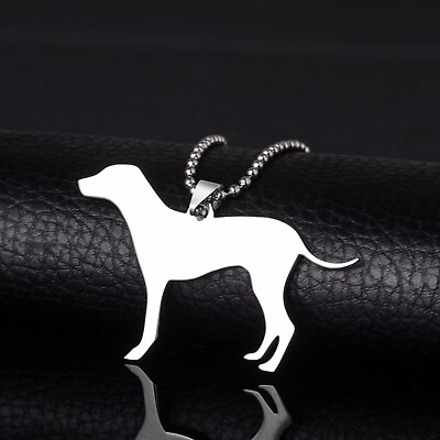 Stainless Steel Dalmatian Dal Leopard Carriage Spotted Coach Dog Pendant Chain $19.99