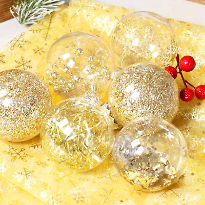 #ad 24pcs Glitter Balls No Odor Vibrant Color Decorative Shiny Surface Balls Plastic $34.51