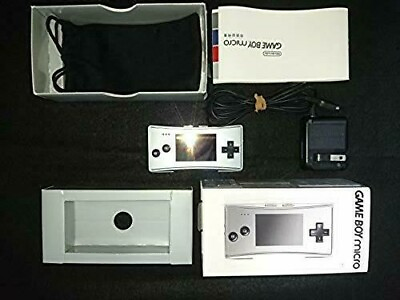 #ad Nintendo Game Boy Micro Silver Box from Japan $230.00