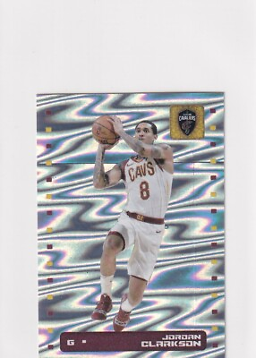 #ad 2019 20 PANINI HOLO SILVER PARALLELS JORDAN CLARKSON NBA STICKER CARD Y1227 $2.97