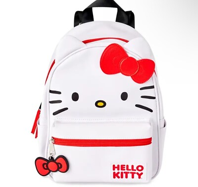 #ad Sanrio HELLO KITTY Small Backpack Adjustable Straps $12.99