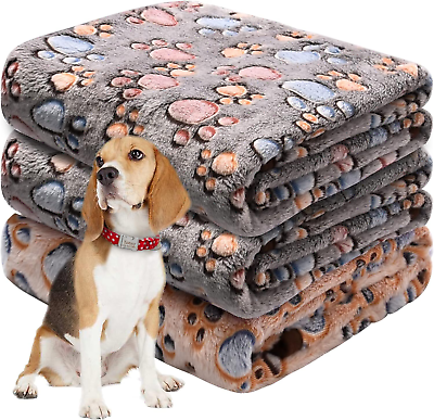 #ad 3 Pack Dog Blankets for Small DogsPet Blankets for Dog Bed Cover Puppy Blanket $16.99