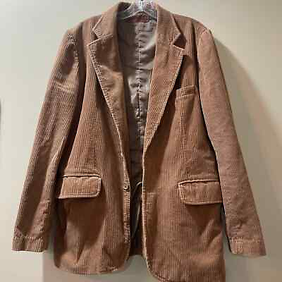#ad Vintage Machine Mens Sz M corduroy Blazer Jacket 100% Cotton $89.40