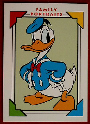 #ad Disney COLLECTOR CARDS Card #104 DONALD#x27;S PORTRAIT AND BIOGRAPHY IMPEL 1991 GBP 6.99