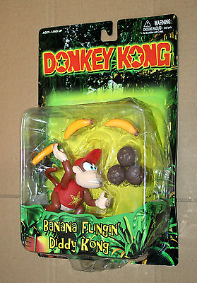#ad 1999 Donkey Kong Banana Flingin’ Diddy Kong Action Figure Toy Site ToySite $152.95