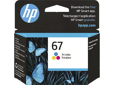 #ad HP 67 Tri color Original Ink Cartridge 100 pages 3YM55AN#140 $18.99