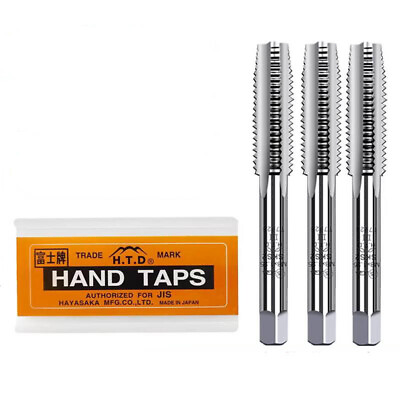 #ad H.T.D 3 Piece Metric Tap Sets HSS Hand Tap Includes Taper Second amp; Plug Taps $34.21
