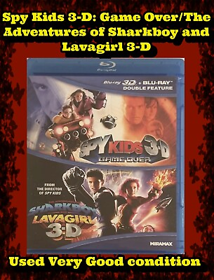#ad Spy Kids 3 D: Game Over The Adventures of Sharkboy and Lavagirl 3 D Blu Ray $90.00