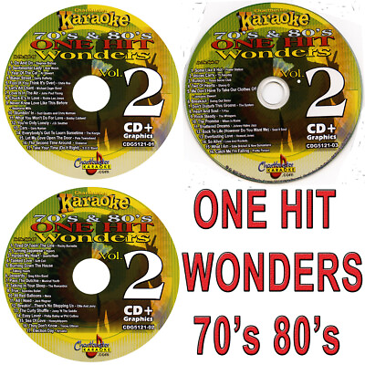 #ad 70#x27;s 80#x27;s Chartbuster Vol 5121 KARAOKE 3 CDG NEW DISCS in WHITE SLEEVES $17.99