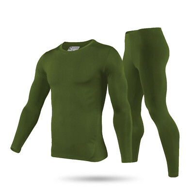 #ad Mens Winter Ultra Soft Fleece Lined Thermal Top amp; Bottom Long John Underwear Set $19.99