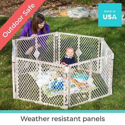 #ad INDOOR amp; OUTDOOR 6 Panel Play Baby Yard amp; Pet play pen dogs amp; cats MADE USA $85.45