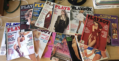 #ad 16 Magazine Lot Playboy 1976 1994 Madonna Girls Of Texas Big Ten Robin Givens $40.00