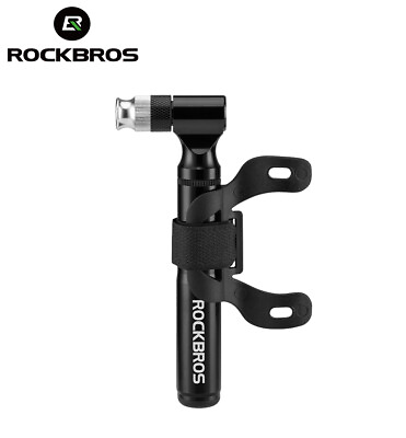#ad ROCKBROS Bike Pump Portable 8.3bar Bicycle Tyre Inflator Hand Mini Pump AV FV $18.99