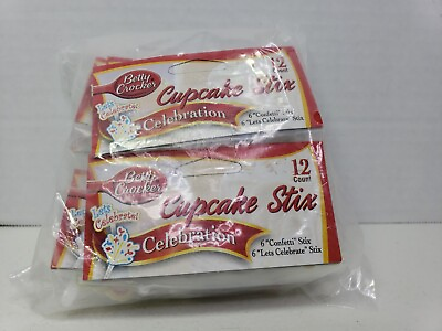 #ad Betty Crocker Celebration Cupcake Stix NEW 8 bags 96 total New Sealed Bags $7.99