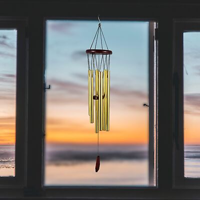 Wind Chimes Outdoor Large Tone Metal Tube Home Porch Garden Decor Wind Bell Gift $20.99