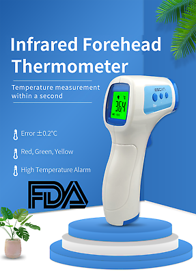 #ad Medical NON CONTACT Body Forehead IR Infrared Laser Digital Thermometer $8.50