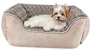 #ad #ad Rectangle Dog Bed for Large Medium Small Dogs 20.0quot;L x 19.0quot;W x 6.0quot;Th Beige $49.35
