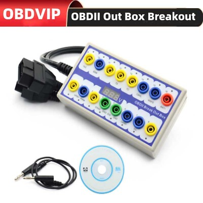 #ad OBDII Protocol Detector Car OBD Break Out Box Breakout $66.99