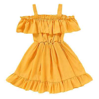 #ad Baby Skirt Solid Color Stylish Breathable Children Dress Lightweight $14.56