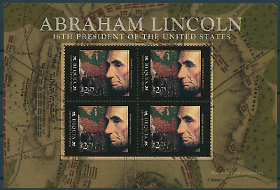 #ad Bequia Stamps 2010 MNH Abraham Lincoln 16th US Presidents Famous People 4v MS II GBP 8.50