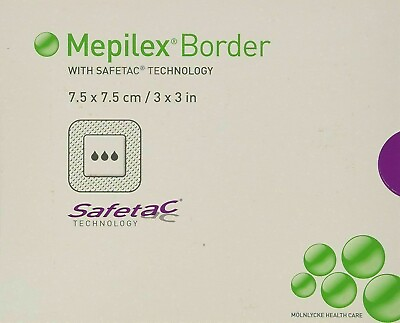 #ad Mepilex Border 295200 Silicone Foam Dressing 3 X 3 Inch Box of 5 $9.94