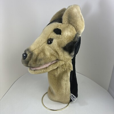 #ad Vintage A amp; A Plush Inc. Puppet Vintage Dog German Shepherd Stuffed animal story $19.99