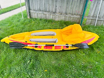 #ad Coleman’s Sevylor One Person Inflatable kayak with Paddle amp; Colman drink holder $125.00