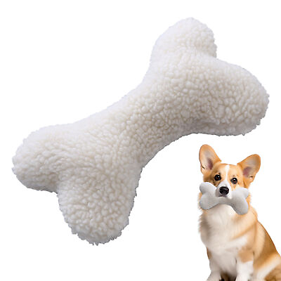 #ad Bite Resistant Bone Teething Chew Toy For Dog Stuffed Squeaky Pet Calming Toy $7.91
