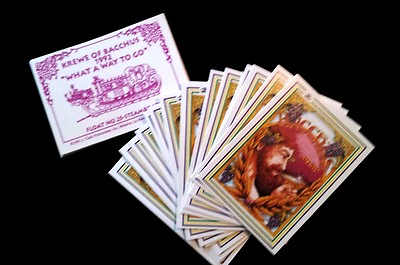 #ad Collectible Vtg 1992 New Orleans 3.5quot; Mardi Gras 26 Float Cards Krewe Of Bacchus $4.95