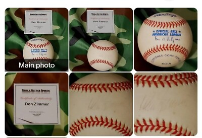 #ad DON ZIMMER SIGNED MLB BASEBALL ⚾️ BALL HE PLAYED FOR YANKEES DODGERS CUBS REDS $28.28