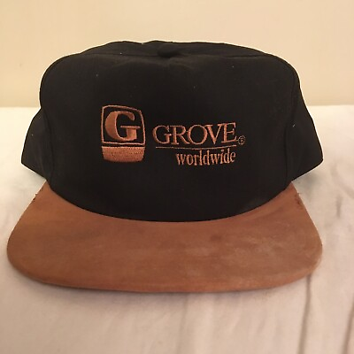 #ad Vtg Grove Worldwide Embroidered Hat Cap USA Made K Products Free Shipping $19.99
