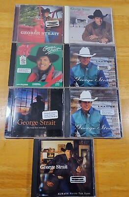 #ad Lot Of 7 George Strait CDs Country Music Christmas And More $27.99