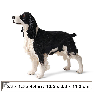 #ad English Spring Spaniel Dog Pet Figure Elegantes Sprin Animal Model Collector Toy $10.98