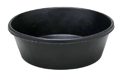 #ad Fortex Industries 3208001 Black Colored Durable Rubber Pet Feeder Pan 32 Cups $23.13