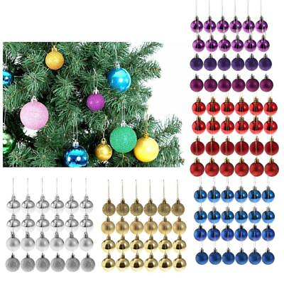 #ad Pack of 4cm Amusing Colourful Christmas Tree Bauble $10.11